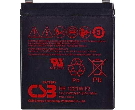 Hitachi CSB HR1221WF2 12V 5.3Ah battery