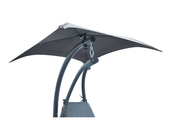 Saska Garden Šūpojošs šūpuļkrēsls ar lietussargu Lisbon tumši pelēks