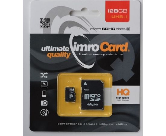 IMRO 10/128G UHS-I ADP memory card 128 GB MicroSDHC Class 10
