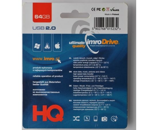 IMRO BLACK/64GB USB flash drive USB Type-A 2.0