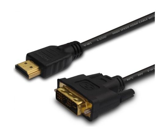 Savio CL-10 video cable adapter 1.5 m DVI HDMI Type A (Standard) Black