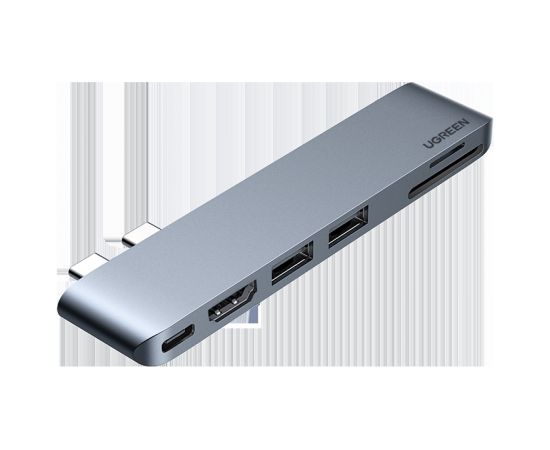 6-in-1 Adapter UGREEN CM380 USB-C Hub for MacBook Air | Pro (gray)