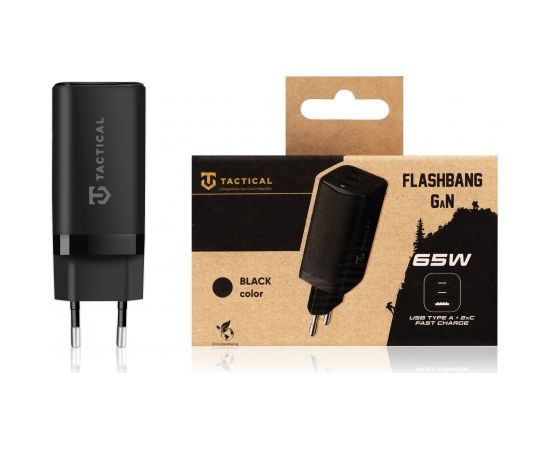 Tactical FlashBang GaN 65W Black Зарядные устройства