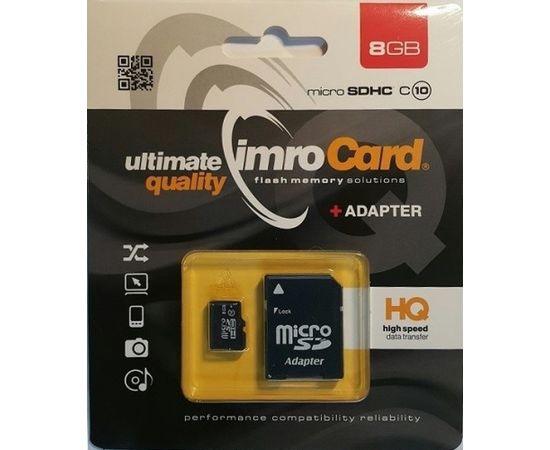 IMRO 10/8G ADP memory card 8 GB MicroSDHC Class 10