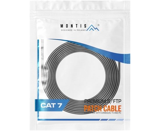 Montis S/FTP MT041-20 CAT.7 20M networking cable Black Cat7 S/FTP (S-STP)