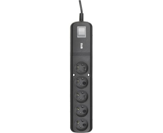 LESTAR LV530W 2,5M surge protector Black, Grey 5 AC outlet(s) 2.5 m