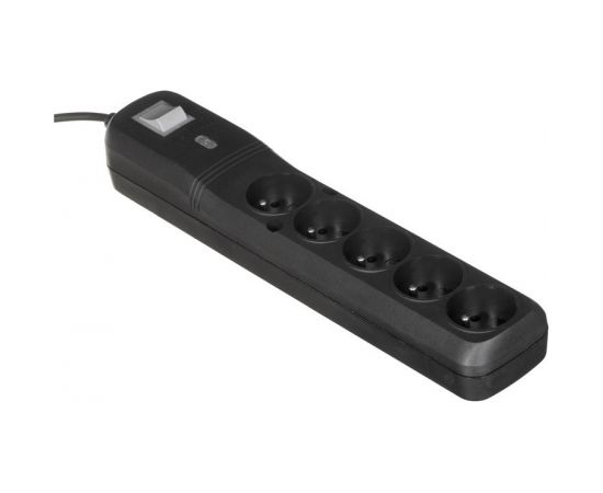 LESTAR LV530W 2,5M surge protector Black, Grey 5 AC outlet(s) 2.5 m