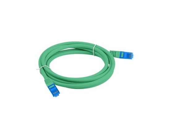 LANBERG PATCHCORD S/FTP CAT.6A 3M GREEN LSZH