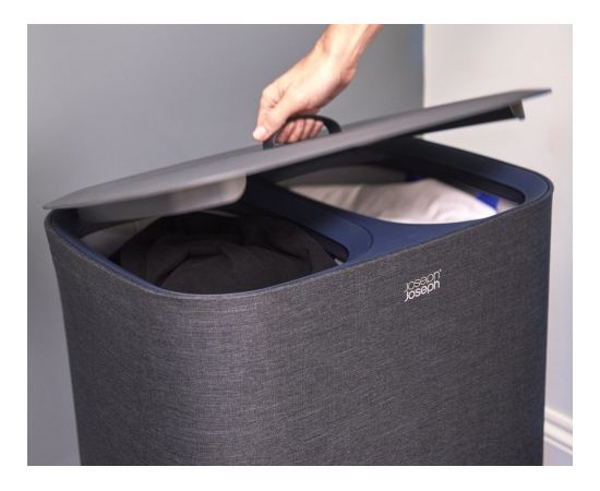 Joseph Joseph 50004 laundry basket 90 L Rectangular Cotton, Polyester Black