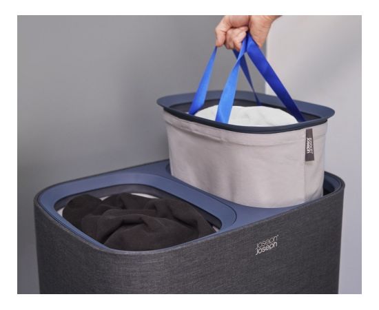 Joseph Joseph 50004 laundry basket 90 L Rectangular Cotton, Polyester Black