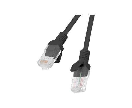 Lanberg PCU6-10CC-0100-BK networking cable Black 1 m Cat6 U/UTP (UTP)