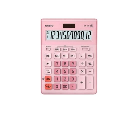 CASIO GR-12C-PK OFFICE CALCULATOR PINK, 12-DIGIT DISPLAY Калькуляторы