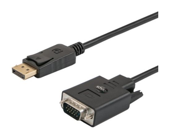 SAVIO DisplayPort (M) – VGA (M) Cable 1.8m CL-92 1.8m VGA (D-Sub) Black