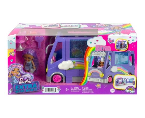 Mattel Barbie Extra Concert Minibus + Mini Minis Doll Set HKF84