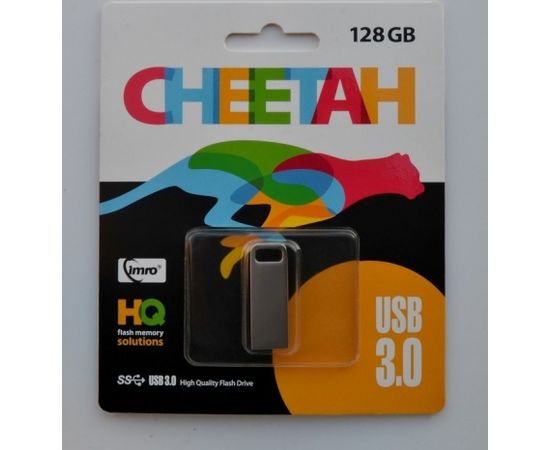 IMRO USB 3.0 CHEETAH/128GB USB flash drive Chrome, Silver