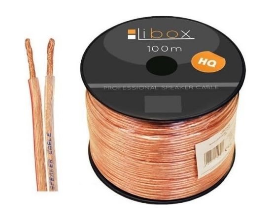 Libox 2x0,50mm LB0005 audio cable 100 m Transparent