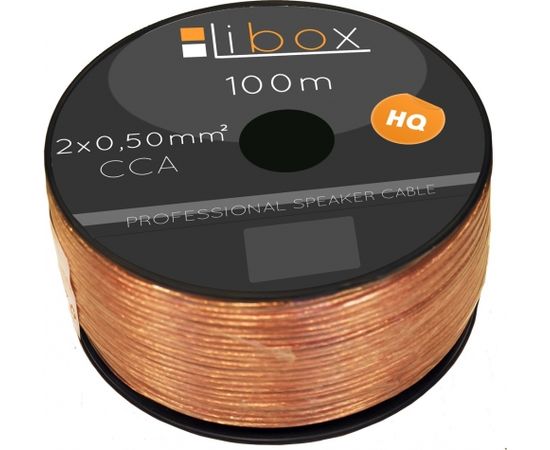 Libox 2x0,50mm LB0005 audio cable 100 m Transparent