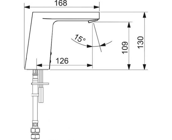 Oras ELECTRA bezkontakta izlietnes maisītājs, 6V Bluetooth