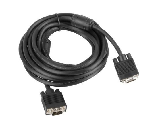 Lanberg CA-VGAC-10CC-0050-B VGA cable 5 m VGA (D-Sub) Black