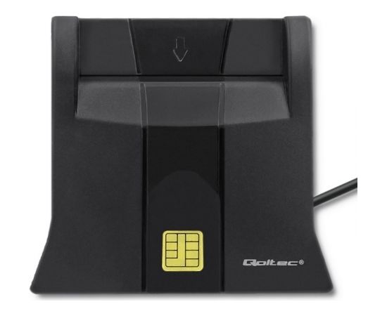 Qoltec 50643 Smart chip ID card scanner|USB 2.0 | Plug&Play