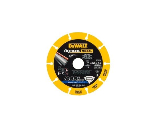 DeWALT Griešanas disks EXTREME METAL 125MM