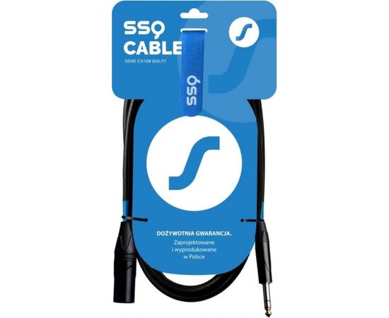 SSQ JSXM10 SS-1462 Cable Jack Stereo - XLR 3-pin Male 10 m Black