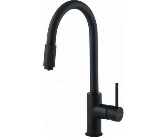 KITCHEN MIXER WITH SWIVEL SPOUT AND CONNECTION TO WATER FILTER DEANTE BLACK ASTER