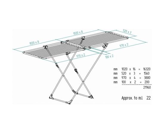 Clothes Drying Rack Vileda Doble