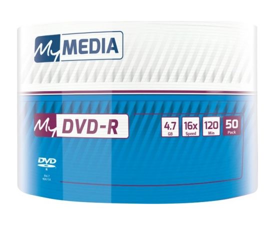 Verbatim My Media DVD-R Matt Silver 50 Pack Wrap Spindle