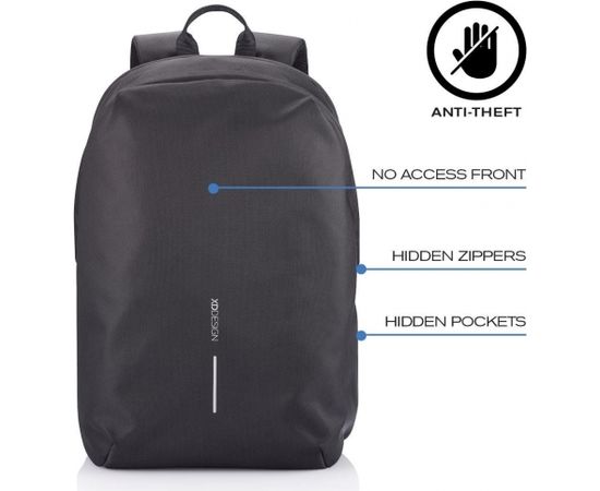 XD DESIGN ANTI-THEFT BACKPACK BOBBY SOFT BLACK P/N: P705.791