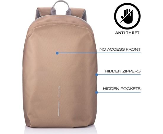 XD DESIGN ANTI-THEFT BACKPACK BOBBY SOFT BROWN P/N: P705.796