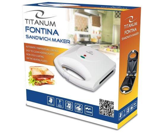 Esperanza TITANUM TKT006W sandwich maker 1000 W White