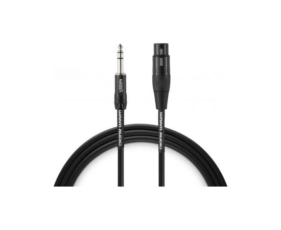 Warm Audio PREM-XLRF-TRSM-3 audio cable 0.9 m XLR 6.35mm TRS Black