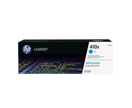 Hewlett-packard HP 410X High Yield Cyan Original LaserJet Toner Cartridge (5.000 pages) / CF411X