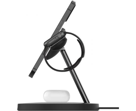 Belkin Pro MagSafe 3in1 Wireless Charging Stand + AC Power Adapter  BOOST CHARGE Black, 15 W