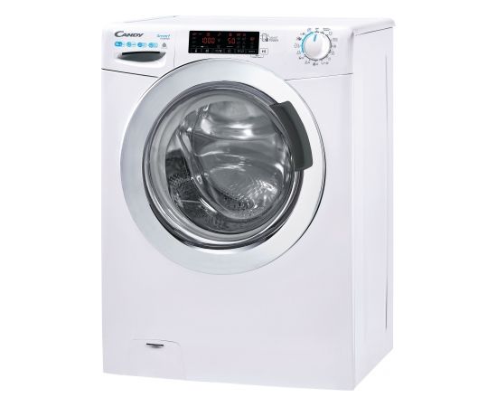 Candy Washing Machine with Dryer CSWS 6106TWMCE-S Energy efficiency class A, Front loading, Washing capacity 10 kg, 1600 RPM, Depth 58 cm, Width 60 cm, Display, LCD, Drying system, Drying capacity 6 kg, Steam function, NFC, White, Free standing