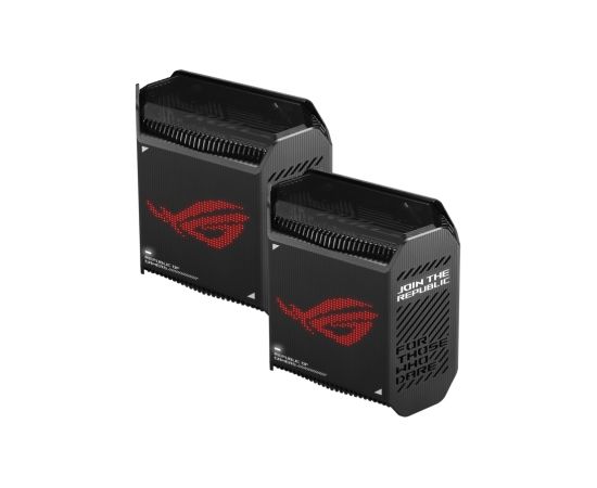 Asus Wifi 6 802.11ax Tri-band Gigabit Gaming Mesh System GT6 ROG Rapture (2-Pack) 802.11ax, 10/100/1000 Mbit/s, Ethernet LAN (RJ-45) ports 3, Antenna type Internal, Black