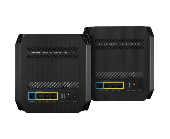 Asus Wifi 6 802.11ax Tri-band Gigabit Gaming Mesh System GT6 ROG Rapture (2-Pack) 802.11ax, 10/100/1000 Mbit/s, Ethernet LAN (RJ-45) ports 3, Antenna type Internal, Black