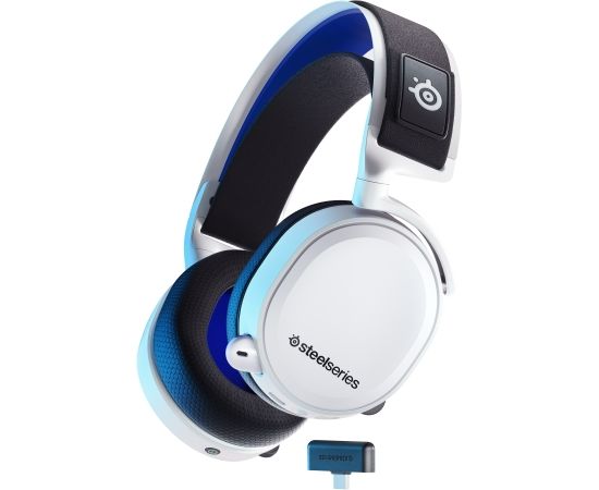 SteelSeries Arctis 7P+ Over-Ear, Built-in microphone, White, Noise canceling, Wireless