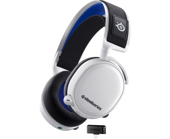 SteelSeries Arctis 7P+ Over-Ear, Built-in microphone, White, Noise canceling, Wireless