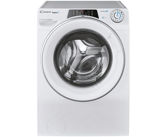 Candy Veļas mašīna RO41274DWMSE/1-S Energy efficiency class A, Front loading, Washing capacity 7 kg, 1200 RPM, Depth 45 cm, Width 60 cm, Display, TFT, Steam function, Wi-Fi, White