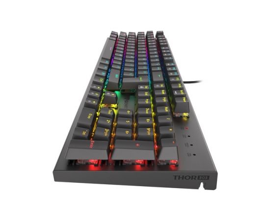 Genesis THOR 303, Mechanical Gaming Keyboard, RGB LED light, US, Black, Wired, USB Type-A