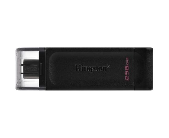 Kingston USB Flash Drive DataTraveler 70 256 GB, USB 3.2 Gen 1 Type-C, Black