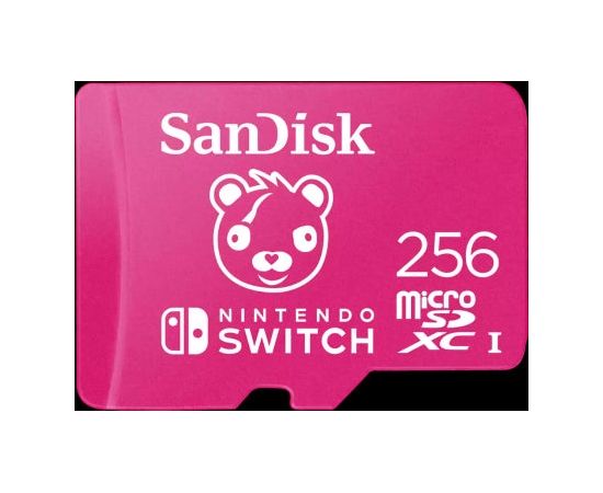 SANDISK 256GB microSDXC UHS-I card for Nintendo Switch, Fortnite Edition, 100MB/s read; 90MB/s write