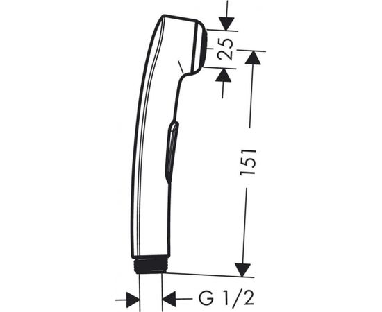 Hansgrohe Bideta klausule 1jet, hroms