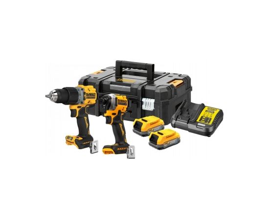 DEWALT DCK2050E2T-QW   Instrumentu komplekts 18V (2x1.7Ah PowerStack)