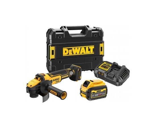 DEWALT DCG409VST1-QW  Akumulatora slīpmašīna 18V (1x6.0Ah) 125mm