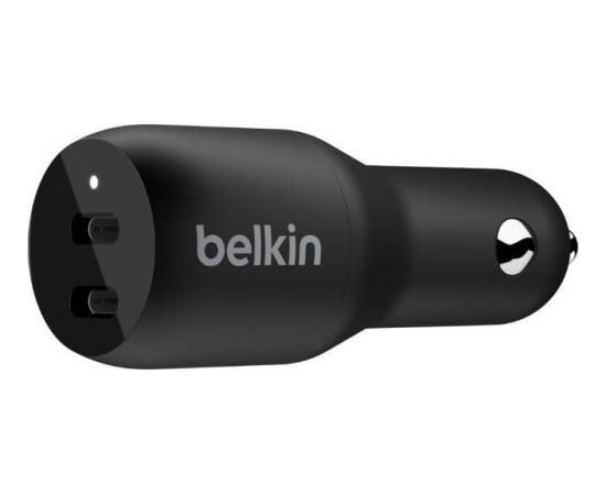 Belkin Dual Car Charger 2x USB-C 3 A  (CCB002btBK)