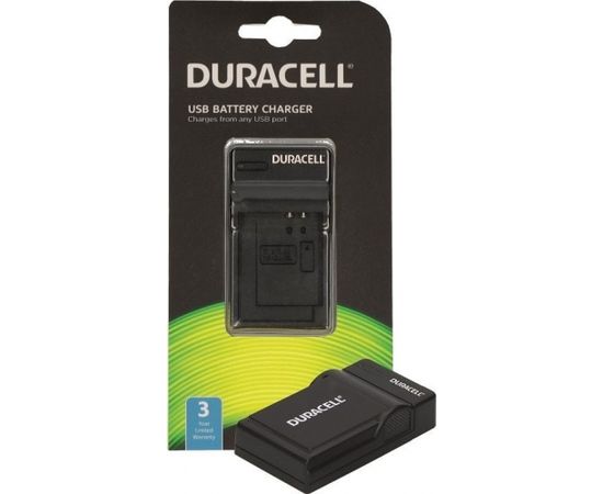 LĀDĒTĀJS Duracell Charger with USB Cable for Panasonic BCJ13E/BCG10