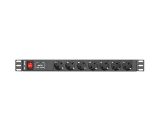 LANBERG POWER STRIP. RACK PDU (1U,16A,7X SHUKO,2M)